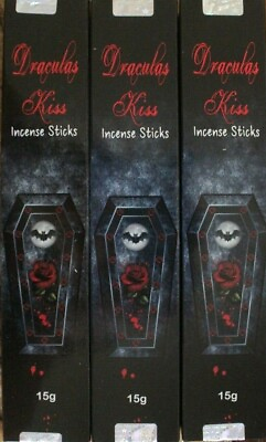#ad 1 or 3x 15g Kamini DRACULAS KISS Premium Vampire Love Blood Incense Sticks Bulk AU $15.09