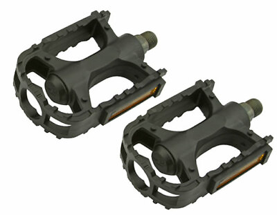 #ad #ad ABSOLUTE GENUINE BICYCLE PEDALS 820 IN BLACK COMPATIBLE WITH 9 16 CRANK. $13.99