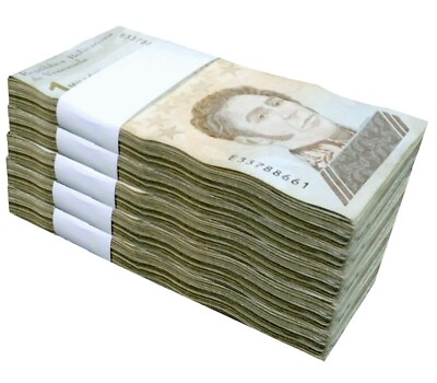 #ad Venezuela Bolivar 1 Million Soberano Circulated 500 Banknote Bundle USA Seller $197.95