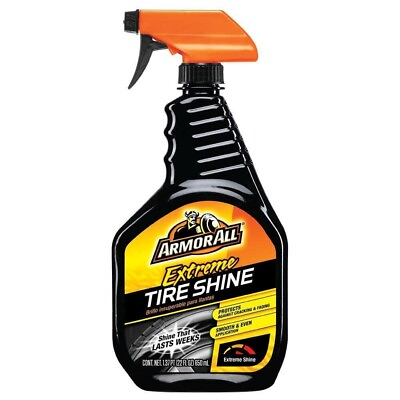 #ad Extreme Black Tire Shine Spray for Protect Auto Car Detailing 22 Oz. $10.99