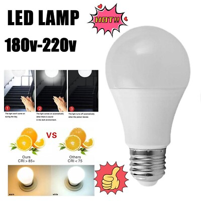 #ad E27 LED Radar Lamp Bulb Ambient PIR Motion Sensor Lamp 7W 12W Bulb Lights Nice $3.59
