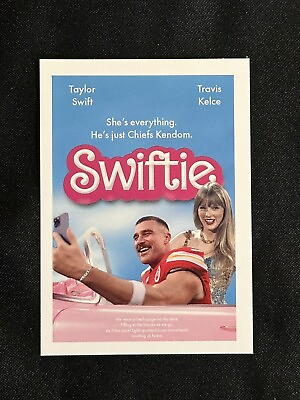 #ad Swiftie Card Taylor Swift Travis Kelce KC Chiefs Kendom ACEO Trading Card Barbie $8.00