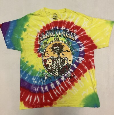 #ad 2015 Grateful Dead Tie Dye 50th Anniversary RIPPLE JUNCTION T Shirt Sz LRG $19.95