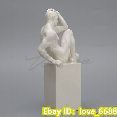 #ad Creative new ceramic bright glaze decoration art nude men exquisite home accesso $169.15