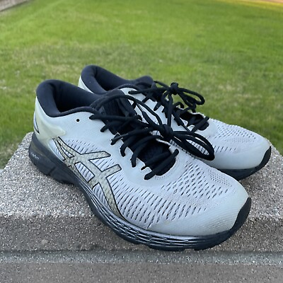 #ad Asics Mens Gel Kayano 25 1011A019 Glacier Gray Black Running Shoes Mens Size 10 $29.75
