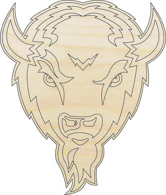 #ad Bison Buffalo Laser Cut Out Unfinished Wood Craft Shape ANML105 $12.25