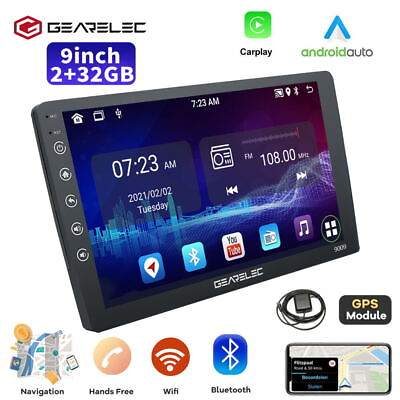 #ad Double 2Din 9#x27;#x27; Android 11 Car Stereo Carplay Android Auto GPS Wifi Touch Screen $56.99