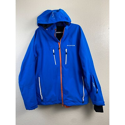 #ad Dare 2B Ski Jacket Men Size XL AEP Kinematics Blue Hooded Sport Coat Snow Winter $39.00