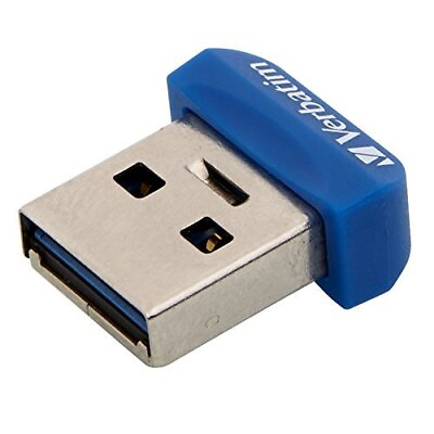 #ad Verbatim 32 GB Store #x27;n#x27; Stay Nano USB 3.0 Flash Drive Blue $37.86