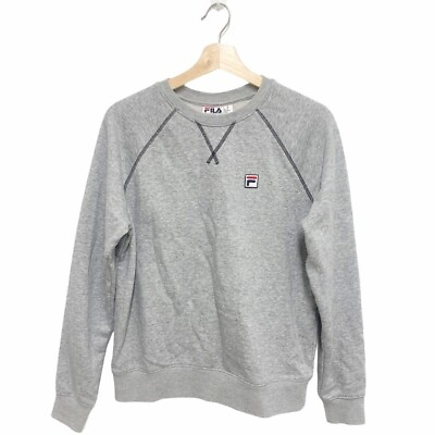 #ad Fila Grey Pullover Creckneck Sweatshirt Size Medium $24.99
