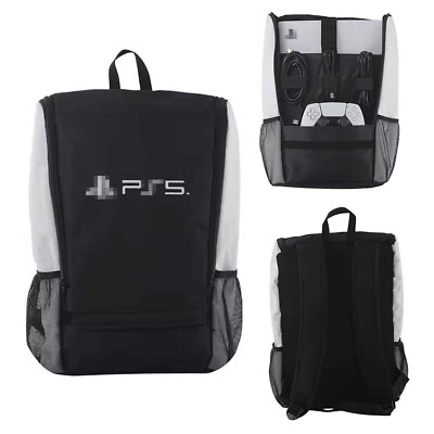 #ad For PS5 Backpack Game Console Storage Shoulder Bag Outdoor Travel Carrying Case $18.95