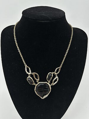 #ad Alexis Bittar Miss Havisham Women#x27;s Liquid Gold Multi Frontal Necklace 1586 $99.99
