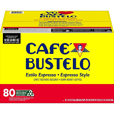 #ad Café Bustelo Coffee K Cups Espresso Style Dark Roast 80 ct. $41.99