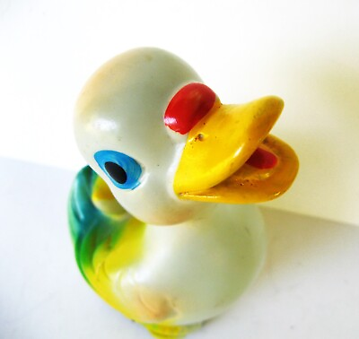 #ad 🐸 Wind Up PLASTIC DUCK TOY Saito Japan WORKS 4.5quot; tall 1950#x27;s Vintage $14.08