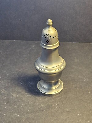 #ad Pewter shaker not salt 7.5quot; high English removable top early 1920s 30s great $79.99