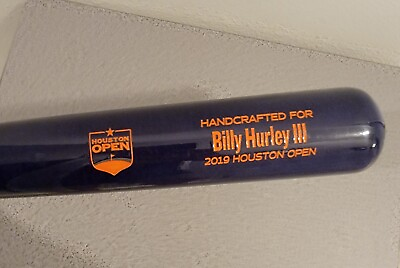 #ad Marucci Billy Hurley III 2019 Houston Open Handcrafted NAVY Tan Baseball Bat PGA $91.73