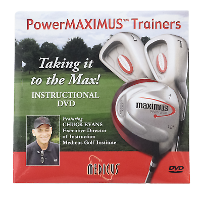 #ad Golf Power Maximus Trainers Pro Swing Speed Distance Instructional DVD Video $6.99