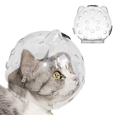 #ad Cat Muzzle Cat Ear Head Bubble Muzzle Kitten Breathable Anti Bite Muzzles Tool $17.64