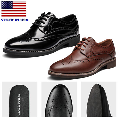 #ad Women#x27;s Classic Oxfords Lace Up Business Formal Wingtip Brogue Dress Shoes 5 11 $28.49