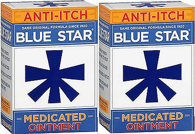 #ad Blue Star Ointment For Ringworm Eczema Itching 2oz 2 pack ^ $15.79