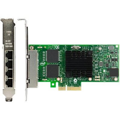 #ad NEW Intel I350 T4 PCI Express PCI E Four RJ45 Gigabit Ports Server Adapter NIC $49.88