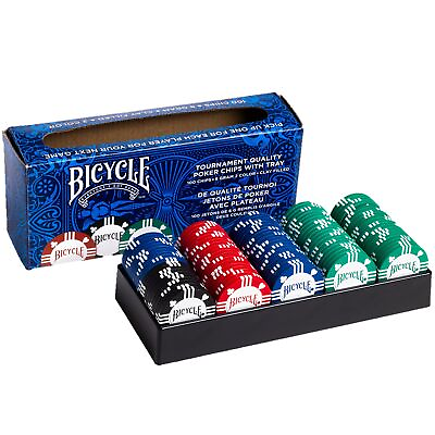 #ad Bicycle Poker Chips 8 grs Pack 100 $23.94