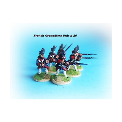 #ad AW Minis French Indian War 28mm French Grenadiers Unit Pack New $34.95