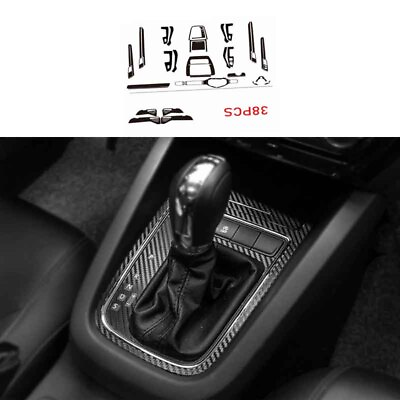 #ad Carbon Fiber Sticker Cover Decor Interior Decor Full Set For VW Jetta MK6 15 18 $146.90