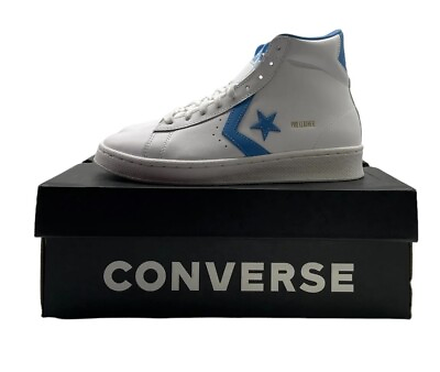 #ad Converse Pro Leather Hi Mens Womens Retro Shoe Carolina Blue White Sneaker $79.99