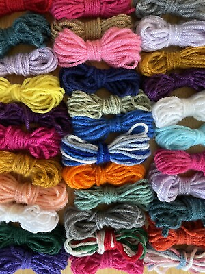 #ad Scrap Yarn for Plastic Canvas Scrap Afghan Granny Square Crochet Knit Crafts $8.50