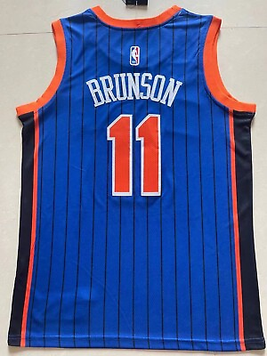 #ad New York Basketball #11 Jalen Brunson Basketball Stitched Jersey $59.77