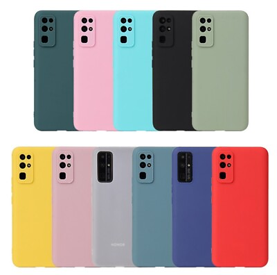#ad Soft Slim Silicone TPU Matte Back Case Cover Huawei Honor 9 10 20 30 Lite Pro UK GBP 3.59