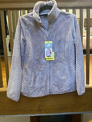 #ad Free2B Ladies Butter Pile Fleece Jacket Full Zip Soft Collar Thistle SMALL S NEW $20.00