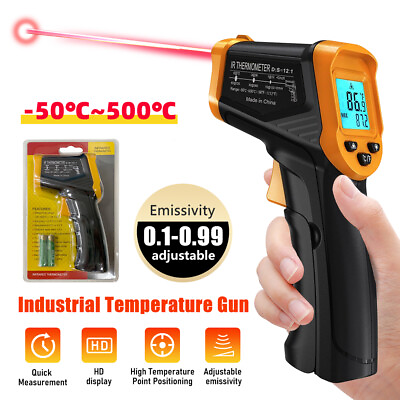 #ad Digital LCD Infrared Thermometer Heat Temperature Laser IR Temp Gun for Cooking $15.99