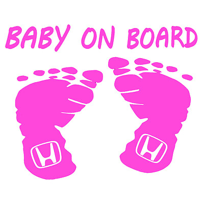 #ad Baby On Board Honda Sticker Auto Child Safety Baby on Board Decal $4.72