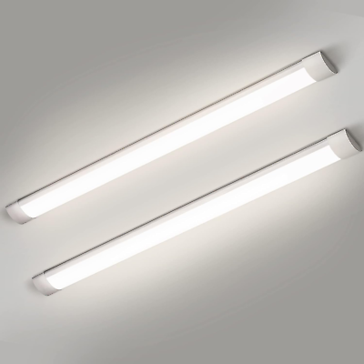 #ad 2 Packs 5FT LED Batten Light Ultra Light Slim Ceiling Surface Mounted Light 50 $52.11