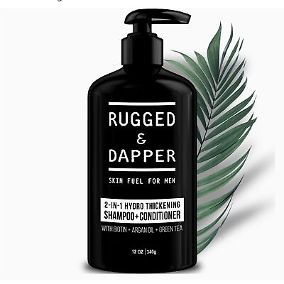 #ad RUGGED amp; DAPPER 2 in 1 Mens Shampoo and Conditioner Hair Thickening NEW $15.00