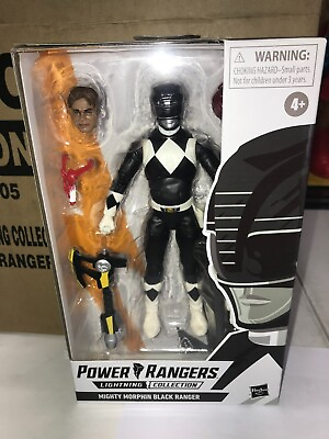 Power Rangers Lightning Collection 6” Mighty Morphin’ Black Ranger Minty $25.95