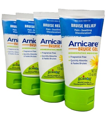 #ad 4X Boiron Arnicare BRUISE GEL 1.5 oz. ea Homeopathic Relief Exp 6 25 NEW SEALED $19.99