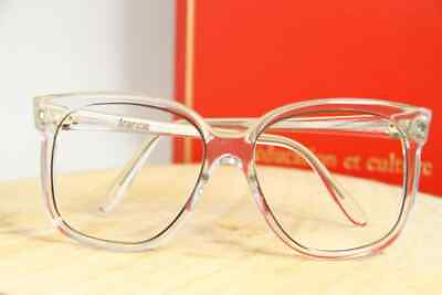 #ad Vintage Vuarnet 8463 Crystal Cat Eye Optical Eyeglasses Frame Made in France $79.20