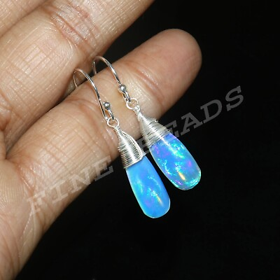 #ad Ethiopian Natural Opal Silver Earring Dangle Earring Fashion Jewelry ER 1376 $56.80