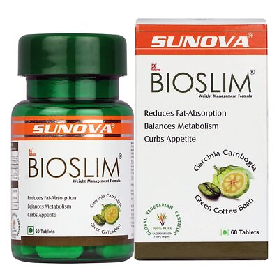 #ad Sunova Bioslim 60 Tablets Curbs Appetite Burns Extra Fat amp; Boost Metabolism $24.83