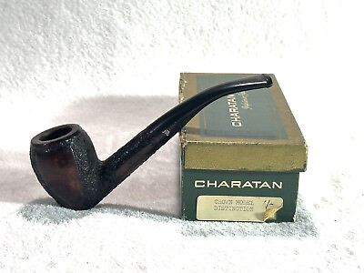 #ad Vintage Charatan Pipe. Crown Model Distinction In Box with pipe Cleaners. $239.98
