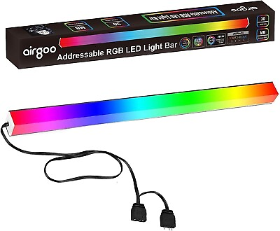 #ad Addressable RGB LED Magnetic Strip for PC Gaming Case 0.98ft 30LED for 5V 3 pin $5.98