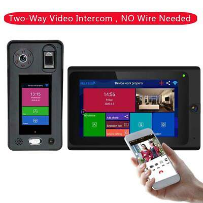 Video Intercom WIFI Doorbell Camera Fingerprints Face Recognition unlock 1080P $680.00