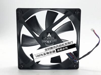 #ad Delta 12CM NFB1212H 12V 0.41A Mute Chassis Gale Volume Cooling Fan $19.32