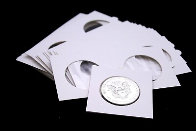 #ad 25 Self Adhesive 2.5 x 2.5quot; Coin Flip for American Silver Eagle by Supersafe $16.75