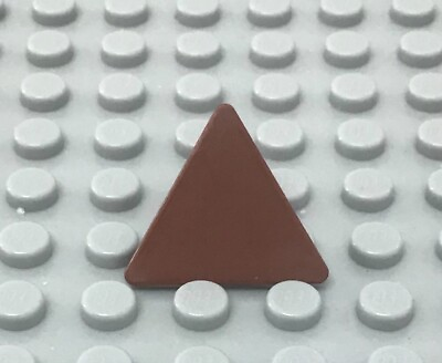 #ad LEGO Brown Road Sign 2 x 2 Triangle with Clip $1.35