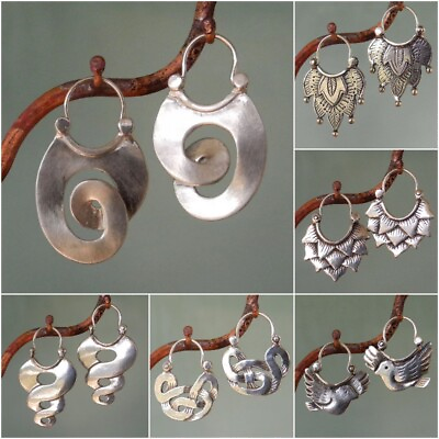 #ad Vintage Women 925 Silver Filled Hook Earrings Dangle Wedding Party Jewelry Gifts C $4.38