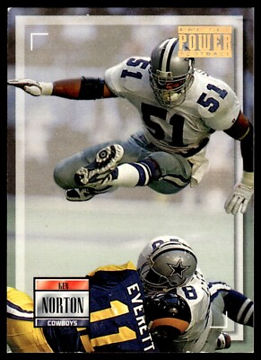 #ad 1993 POWER GOLD FOOTBALL CARD KEN NORTON JR. #51 DALLAS COWBOYS 4330 $1.49